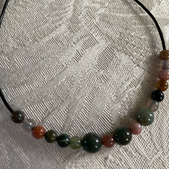 Jasper beaded bracelet - Picture 2 of 3